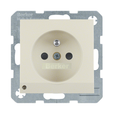 HAG 6765108982 Zásuvka se zemnicím kolíkem a LED orientační kontrolkou, 16 A, 250 V ~, šroubovací sv