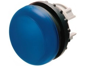 EATON 216775 M22-L-B Signálka, zapuštěná, IP67, kroužek titan, modrá