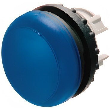EATON 216775 M22-L-B Signálka, zapuštěná, IP67, kroužek titan, modrá