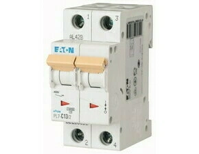 Jistič dvoupolový EATON 263358 PL7-C13/2 PL7, char C, 2-pólový, Icn=10kA, In=13A