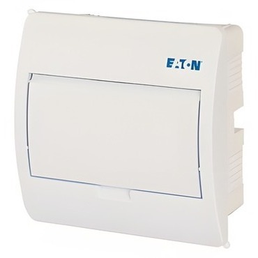 Rozvodnice zápustná EATON 281697 BC-U-1/8-TW-ECO, bílé plast. dveře, 1 řada, 8 modulů