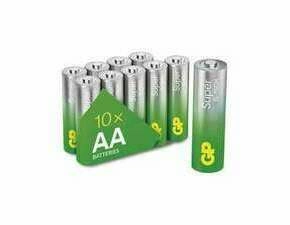 Baterie alkalická GP SUPER B0121G AA (LR6) 10PP