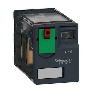 SCHN RXM2AB1B7 Miniaturní 2P, 12 A, 24 V AC bez LED (obj.množství 10 ks) RP 0,04kč/ks