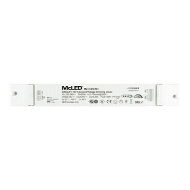 LED driver napěťový MC LED 150W, DC 24V/6,25A, IP20, řízení DALI, 0/1-10V a tlačítko