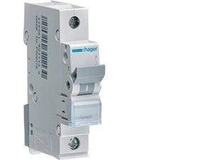 Jistič jednopólový HAGER MCN106 1 pól. 6A, char.C, 6 kA