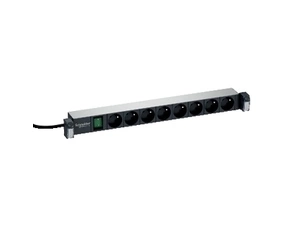 SCHN VDIG162711 Actassi - Napájecí panel, 8x zásuvka s kolíkem, prosvětlený vypínač, přepěťová ochra