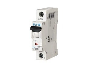 Jistič jednopólový EATON 286519 PL6-B10/1 Jistič PL6, char B, 1-pólový, Icn=6kA, In=10A