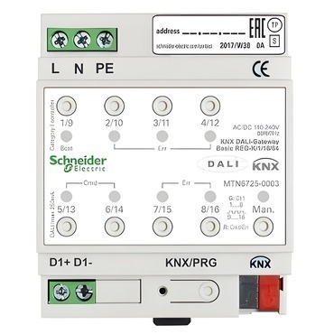 SCHN MTN6725-0003 KNX DALI brána Basic REG-K/1/16/64