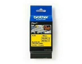 BROTHER FLE6511 praporky žlutá/černá 21mm x 45mm