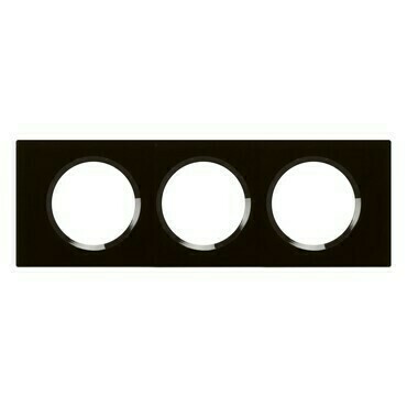 Rámeček trojnásobný LEG 069303 Céliane černé sklo