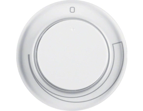 HAG 11372079 Centrální díl s knoflíkem pro otočný regulátor otáček, Berker R.1/R.3, bílá, lesk