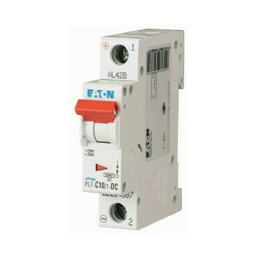 Jistič jednopólový EATON 264887 PL7-C10/1-DC PL7-DC, char. C, 1-pólový, Icn=10kA, In=10A