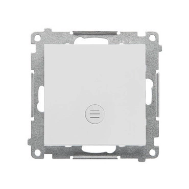Ovladač zapínací SIMON TP1L.01/114, orient. LED podsv., ř.1/0So, 10A/250V~, bezšr., světle šedá mat
