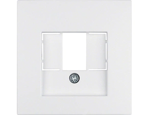 HAG 10331909 Centrální díl pro datovou a reproduktorovou zásuvku, Berker S.1/B.x, bílá, mat
