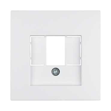 HAG 10331909 Centrální díl pro datovou a reproduktorovou zásuvku, Berker S.1/B.x, bílá, mat