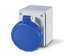 SCAME 527.1653 Zásuvka nástěnná EUREKA, rovný box - 527.1653