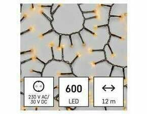 EMOS D4BV03 600LED XMAS CLUSTER 12M VNT