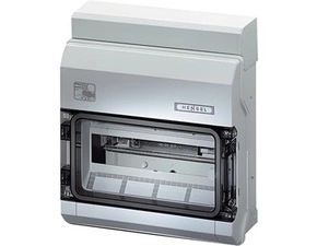 HEN KV PC 9112 Jističová skříň 1x 12 modulů pro nechráněnou venkovní instalaci, se svorkovnicí PE/N,