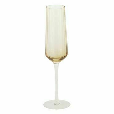 Sklenka na sekt jantarová/čirá MURURANI EGLO
