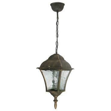 Venkovní závěsné svítidlo Toscana antická zlatá E27 1×60W RABALUX 8394