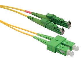 Patch kabel SOLARIX SXPC-E2000/SC-APC-OS-1M-D, E2000/APC-SC/APC, Singlemode, 9/125, OS, Duplex, 1m