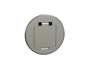 SCHN INS52103 Unica System+ - Podlahová krabice XS se zásuvkou 250V/16A, IP44, kovová, kruhová, šedá