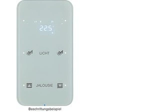 HAG 75642160 Dotykový sensor 2-násobný s termostatem, Berker R.1, sklo, bílá