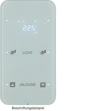 HAG 75642160 Dotykový sensor 2-násobný s termostatem, Berker R.1, sklo, bílá