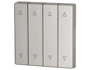 EATON 147623 CWIZ-04/23 Kryt RF tlačítka 4x1/4 55x55mm, Nahoru-dolů, Stříbrná, matná