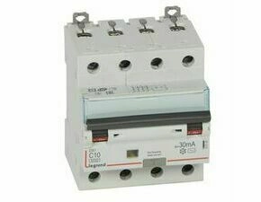 Chránič kombinovaný LEGRAND 411185 DX3 KOMB. 4P C10 30MA AC 6KA