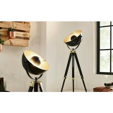 Lampa stojací EGLO STL 1 SCHWARZ MS GOLD COVALEDA