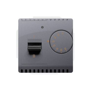SIMON Basic BMRT10W.02/43 Termostat univerzální s otočným nastavením teploty, vestavěný senzor, (str