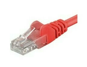 TELEX KRP-sputp002R PremiumCord Patch kabel UTP RJ45-RJ45 level 5e 0.25m červená