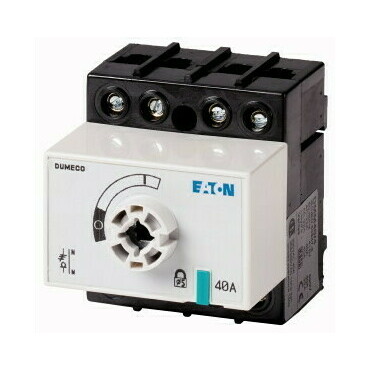 EATON 1314053 DMM-40/4-SK Odpínač DUMECO, 40A, 4-pól, zadní montáž, bez ovládací páky