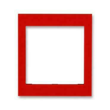 Kryt rámečku ABB Levit 3901H-A00355 65, červená, s otvorem 55x55, střední