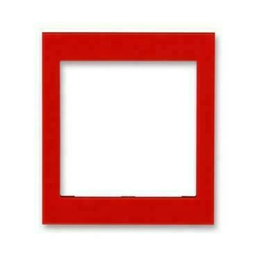Kryt rámečku ABB Levit 3901H-A00355 65, červená, s otvorem 55x55, střední