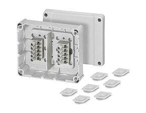 HEN DP 9222 Krabcová rozvodka pro chráněné instalace IP 54, 2x 5-ti pól svorkovnice do 4mm2, použití