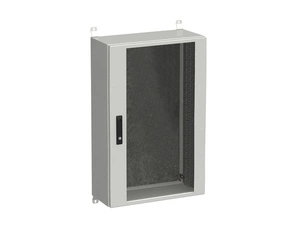 Rozvaděč nástěnný SOLARIX LC-20-21U-63-12-G, 19", 21U, 600x300 mm, skleněné dveře, zámek, venkovní