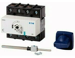 EATON 1314206 DMM-125/1+CM Odpínač DUMECO, 125A, 3+N-pól, zadní montáž, s osou a ovládací pákou, výš