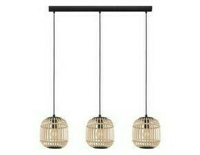 Svítidlo závěsné EGLO HL 3 E27 SCHWARZ HOLZ BORDESLEY