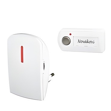 Zvonek bezdrátový ELEKTROBOCK 1111 BZ11, 230V, bílá