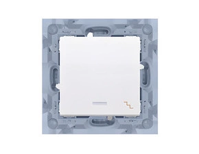 Přepínač střídavý SIMON 10 CW6L.01/11, LED podsv., ř.6So, 10A/250V~, šr. sv., bílá