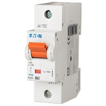 EATON 247995 PLHT-D63 Jistič PLHT, char D, 1-pólový, Icn=25kA, In=63A