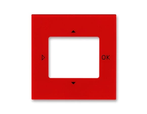 Kryt pro přístroje ABB Levit 3299H-A40100 65, červená, s plovoucím krytem (rozměr 55x55 mm)