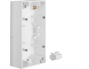 HAG 10428989 Krabice, 2-násobná na omítku, Berker S.1, bílá, lesk