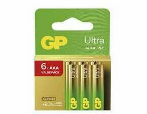 Baterie alkalická GP ULTRA B0211V AAA (LR03) 6ks val.pack