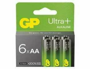 Baterie alkalická GP Ultra Plus AA (LR6) 6PP