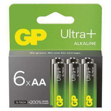 Baterie alkalická GP Ultra Plus AA (LR6) 6PP