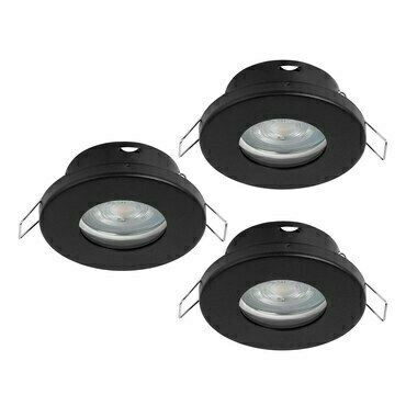 Zápustné svítidlo FAVAZZINA černá O85 mm 3x4,9W EGLO