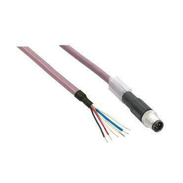 SCHN TCSXCNDFNX10V Napájecí kabel (power in), přímý, M8, Female/volné konce, 10m RP 0,3kč/ks